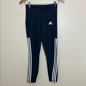 Adidas Aeroready Classic Three Stripes Athletic Leggings